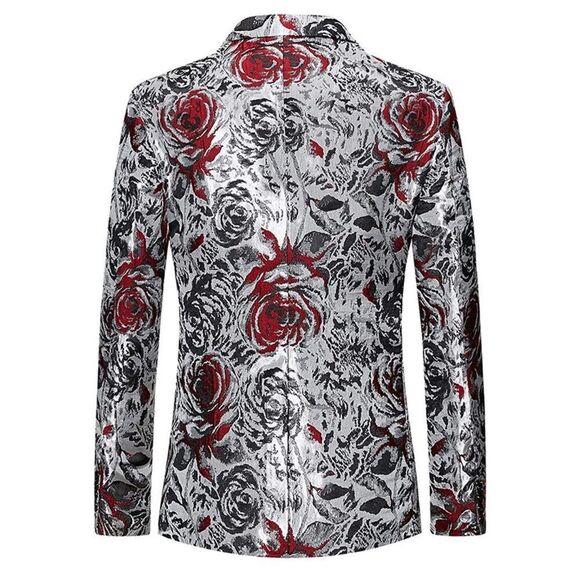 Men’s Single Breasted Floral Suit Blazer Jacket Size 34 NWT - Picture 2 of 9